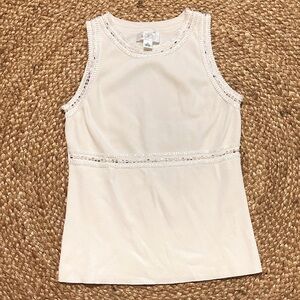 Ann Taylor Loft Sleeveless Beaded Top